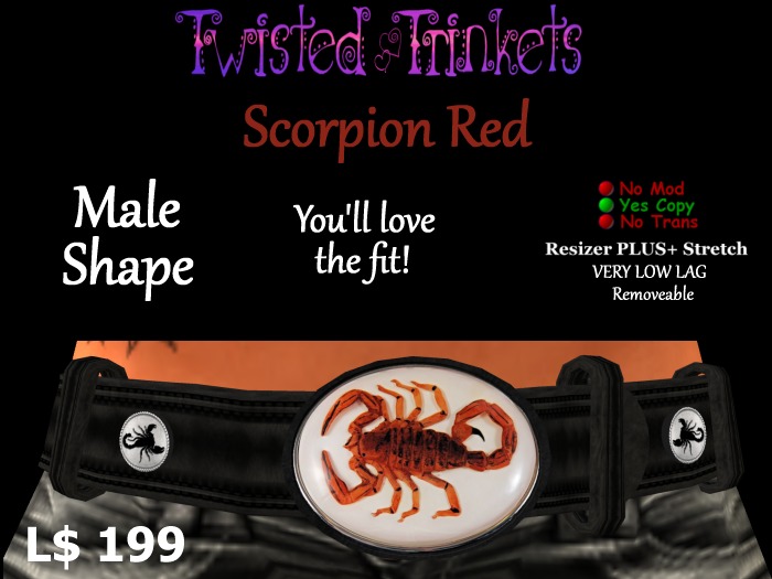 Scorpion Red Belt (male)