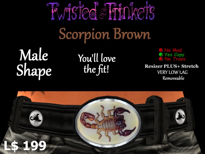 Scorpion Brown Belt (male)