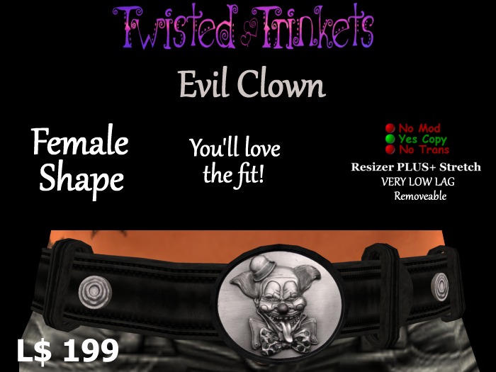 Evil Clown Belt (female)