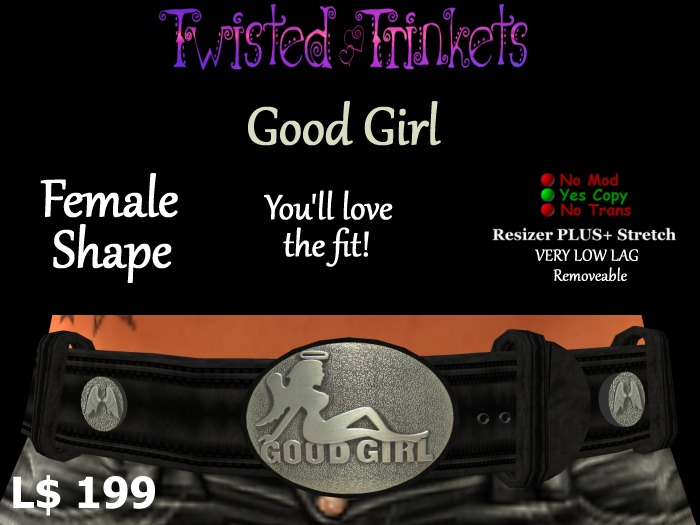 Good Girl Belt (female)