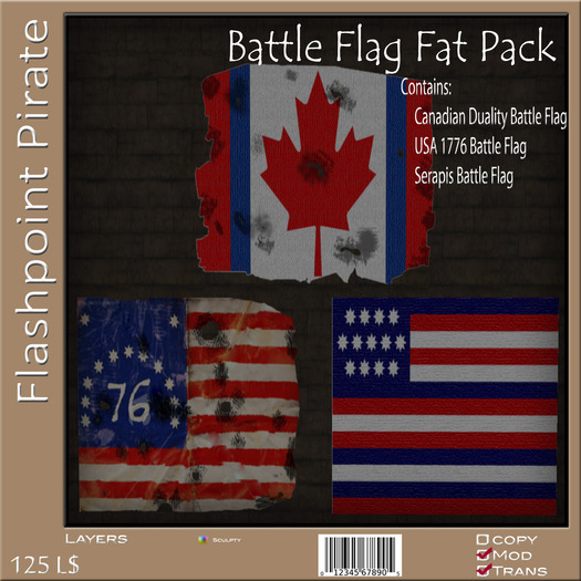 Flashpint Battle Flag - Fat Pack 4