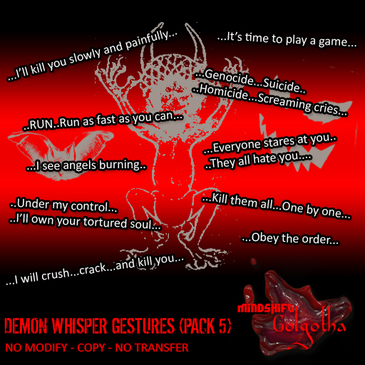 Mindshift - Demon Whisper Gestures (Pack 5)