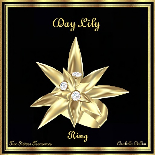 TST - DAY LILY DIAMOND RING YG.