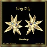 TST - DAY LILY SAPPHIRES EARRINGS YG.