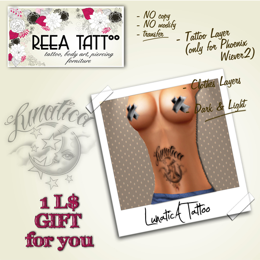 ..:ReeA Tattoo:.. Lunatica Gift for Female