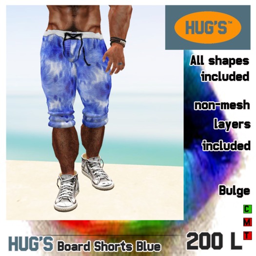 HUG'S Board Shorts  Blue