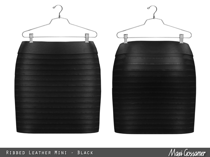 MG -Ribbed Leather Mini - Olive