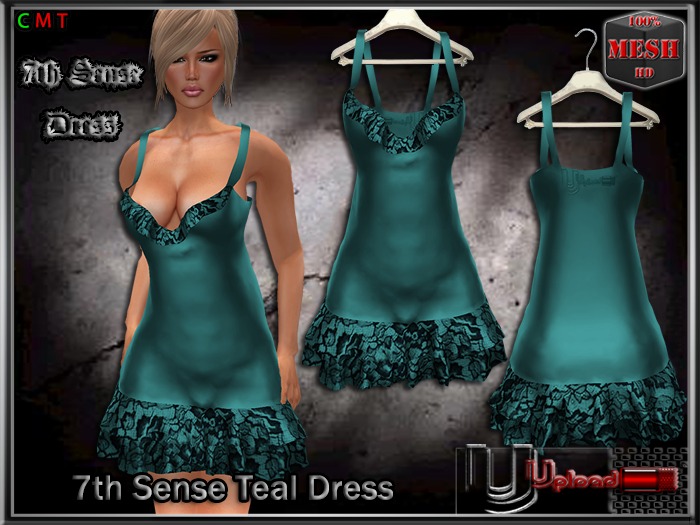 Upload[_]:: - 7th Sense Teal Dress