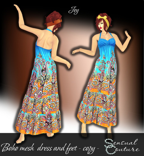 Mesh Boho long dress  * joy *