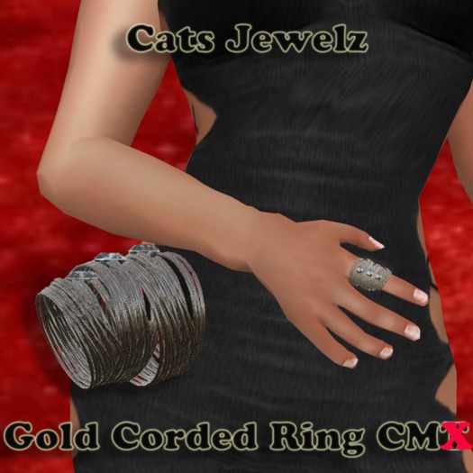 Gold Corded ring