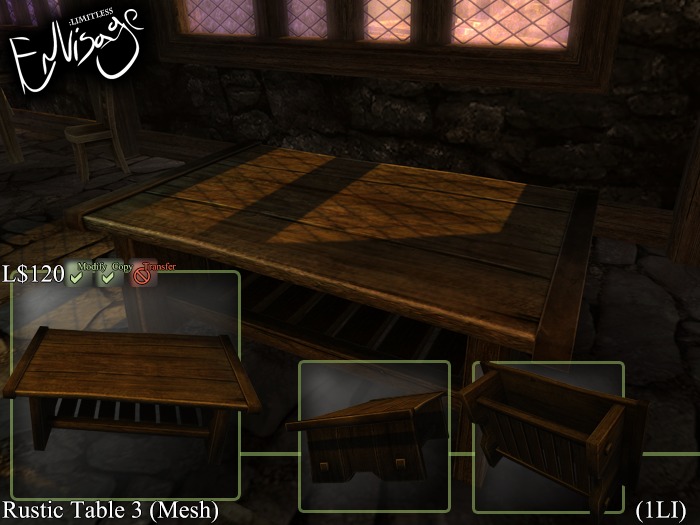 [[E:L]] - Table and Stool Props (R) 2012 (Direct Delivery)