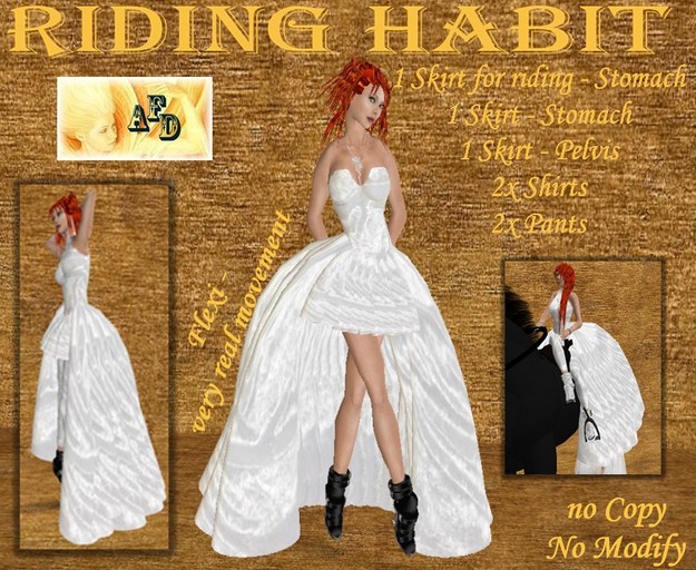 **AFD** Riding Habit Wedding ->white