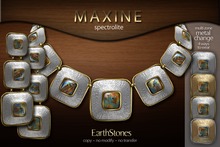 EarthStones Maxine Necklace & Earrings - Spectrolite (BOX)