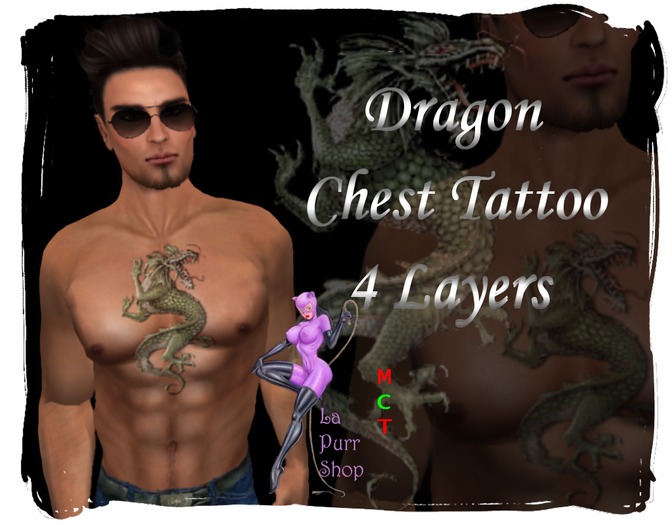 Dragon Chest Tattoo!!