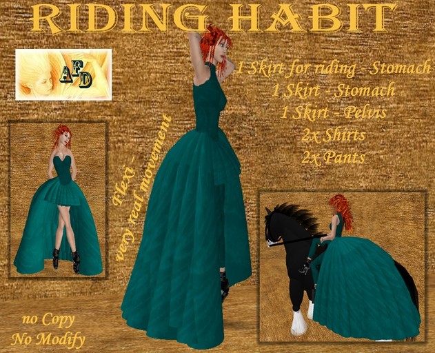 ** AFD ** Riding Habit ->darkgreen