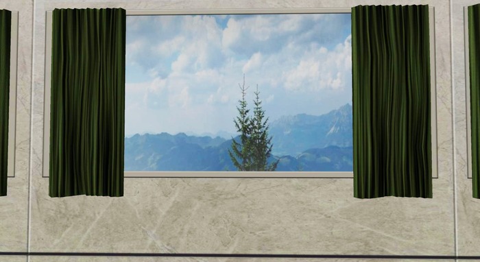 GIFT: Curtain panel SET green