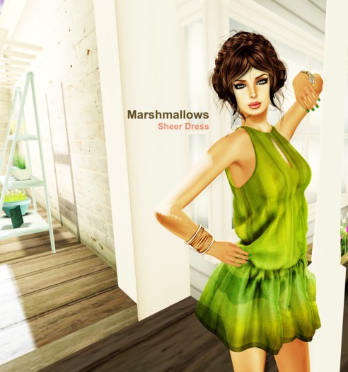 ::Marshmallows:: Sheer Dress-FatPack