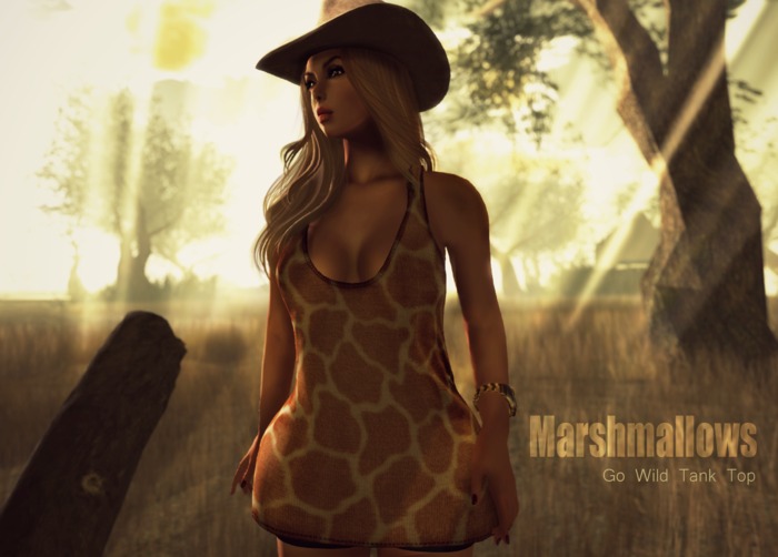 ::Marshmallows:: Go Wild Tank Top -FATBACK (wear me)