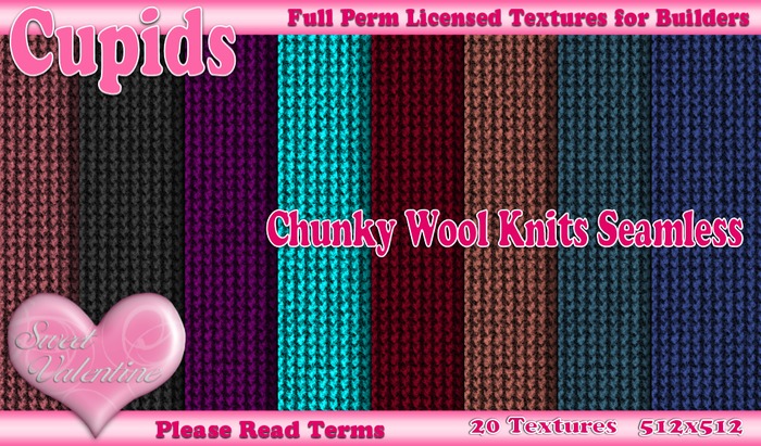 *Cupids Textures * 20 CHUNKY WOOL KNITS