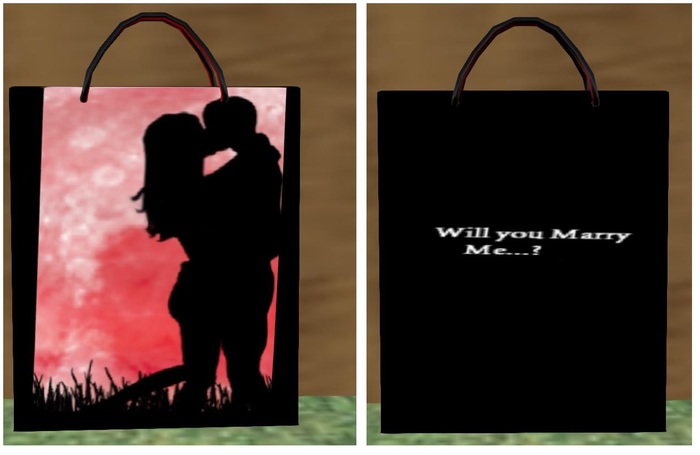Romantic gift bag for couples