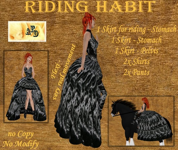 **AFD** Riding Habit ->black