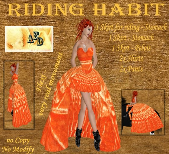 **AFD** Riding Habit ->orange