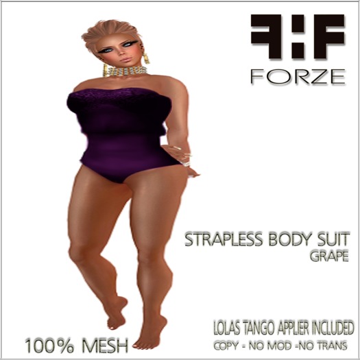 .:FORZE:.Strapless Bodysuit (pop1)