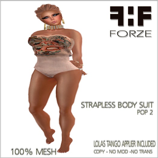 .:FORZE:.Strapless Bodysuit (pop1)