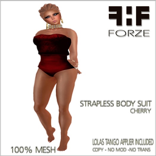 .:FORZE:.Strapless Bodysuit (pop1)
