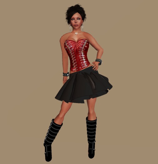 Latex Yentle Outfit - Red