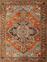 ~Albion~ Antique Heriz Serapi Persian Rug