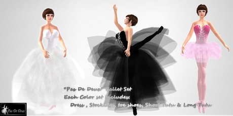 Second Life Marketplace - *PDD* Ballet Set Blue* 10L$