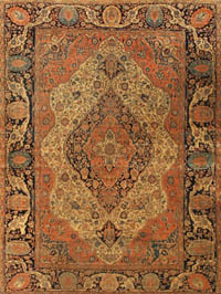 ~Albion~ Antique Kashan Persian Rug