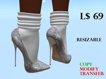 White spotted stiletto and socks