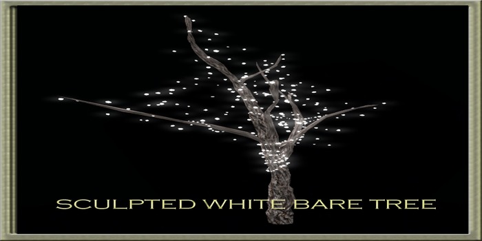 Sculpted White Bare Tree