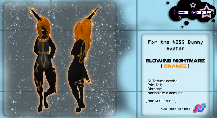 ! Ice Meep ! ~ Glowing Nightmare ORANGE