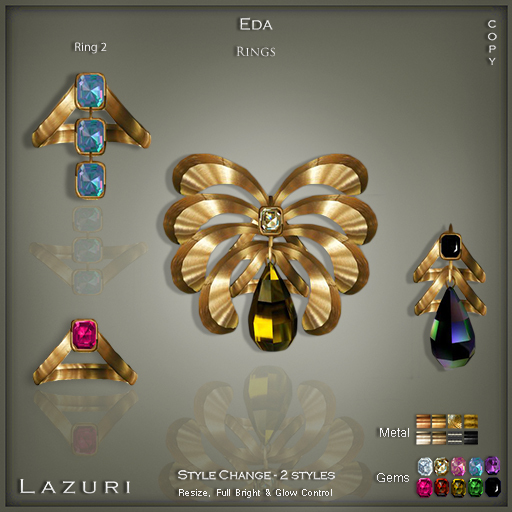 [< Lazuri >] Eda Rings Color Change SALE