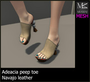 Miamai_Adeacia Peep toe Umber leather DEMO*