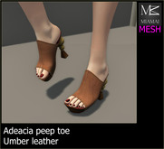 Miamai_Adeacia Peep toe Umber leather DEMO*
