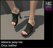 Miamai_Adeacia Peep toe Umber leather DEMO*