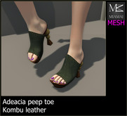 Miamai_Adeacia Peep toe Umber leather DEMO*