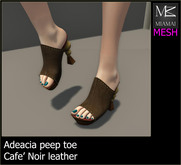 Miamai_Adeacia Peep toe Umber leather DEMO*