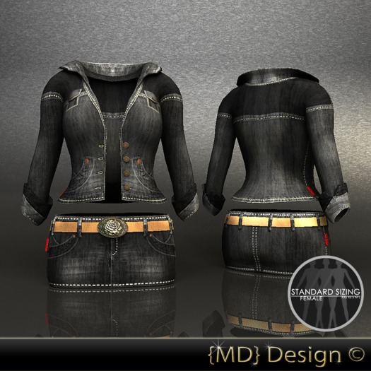 {MD} Jeans Outfit Black 