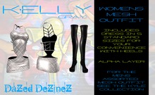 DaZeD DeZineZ Kelly Outfit Gray