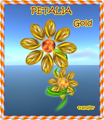 BIG FLOWER GOLD PETALIA