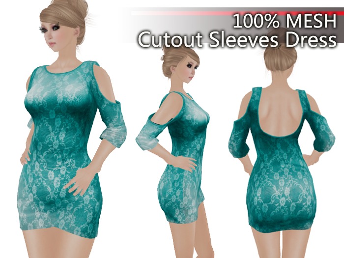★★Limited Offer★★ {P.Fashion} Cutout Sleeves Dress af3
