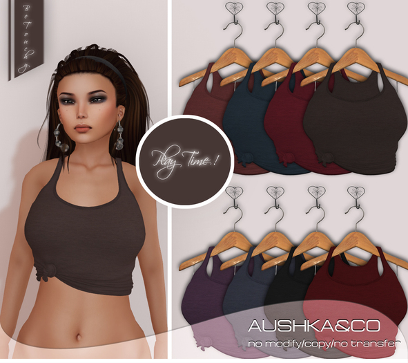 AUSHKA&CO-Play Node Top Mesh-Darks-All with HUD