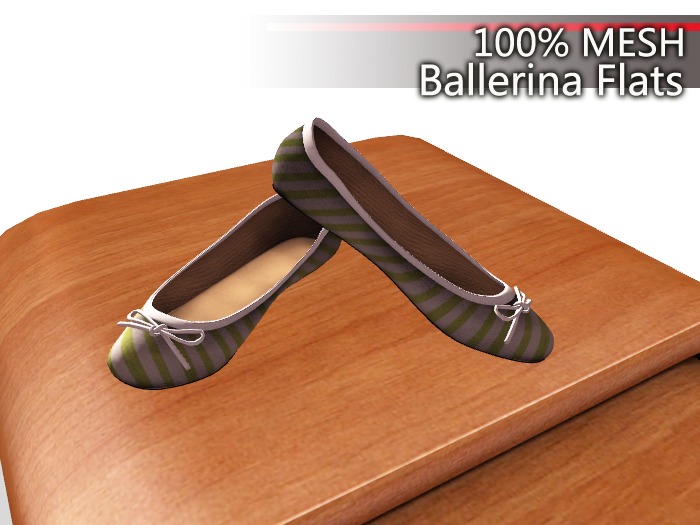 100% Mesh Ballerina Flats bd3