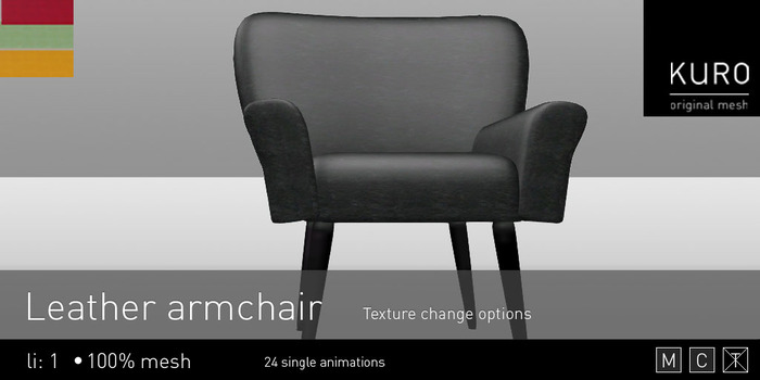 Kuro.Leather armchair