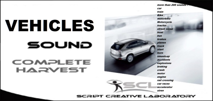 SCS SCRIP-  VEHICLES SOUND ( 200 !!) - full perm